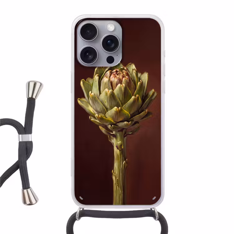 Telefoonhoesje met koord - Groente - Artisjok - Groen — 1