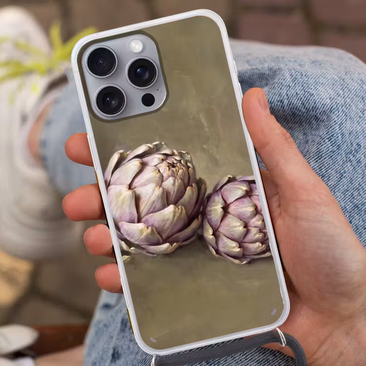 Telefoonhoesje met koord - Groente - Stilleven - Schilderij — 2