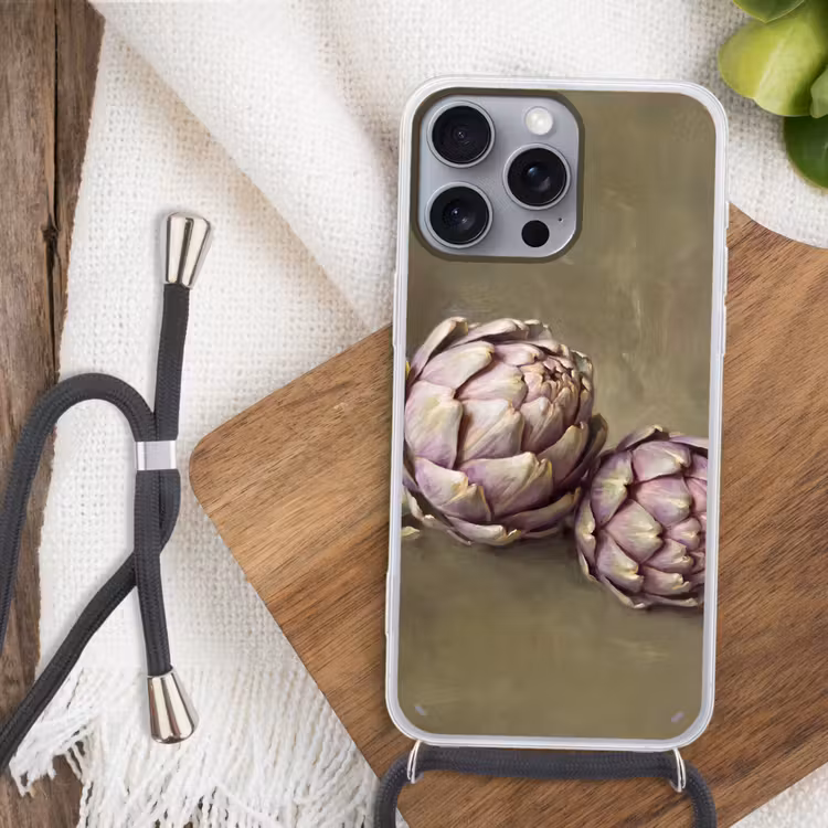 Telefoonhoesje met koord - Groente - Stilleven - Schilderij — 3