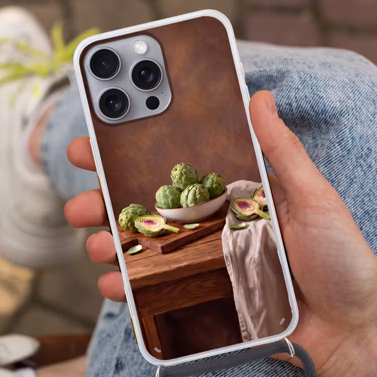 Telefoonhoesje met koord - Groenten - Artisjok - Keuken — 2