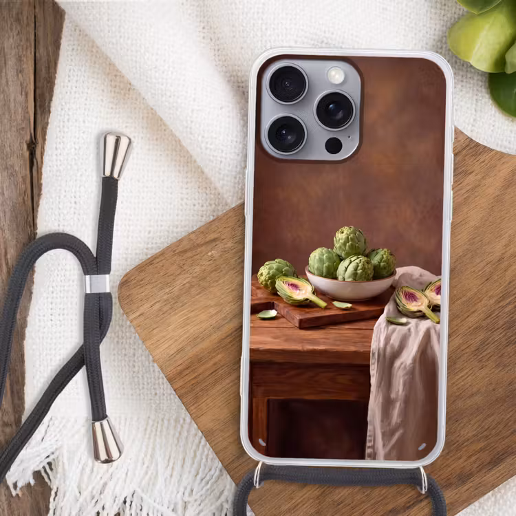 Telefoonhoesje met koord - Groenten - Artisjok - Keuken — 3