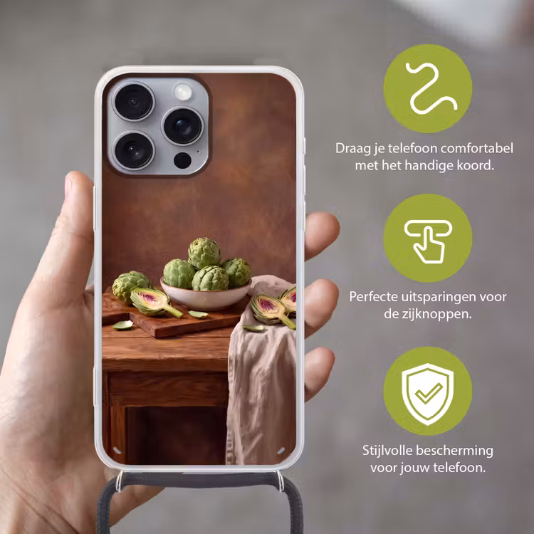 Telefoonhoesje met koord - Groenten - Artisjok - Keuken — 4