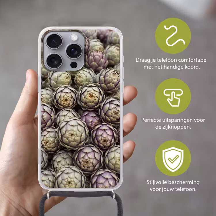 Telefoonhoesje met koord - Groenten - Vers - Eten — 4
