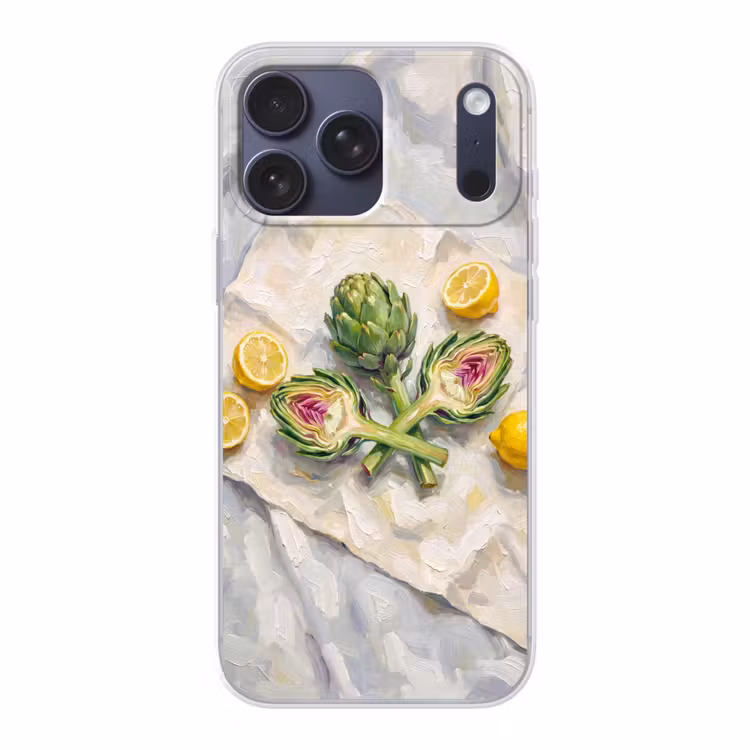 Telefoonhoesje Softcase - Artisjok - Citroen - Eten — 1