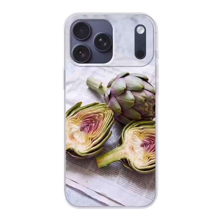 Telefoonhoesje Softcase - Artisjok - Doorgesneden - Eten — 1
