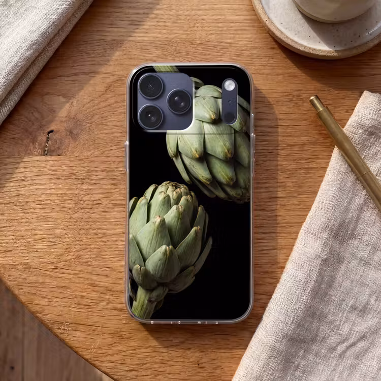 Telefoonhoesje Softcase - Artisjok - Groen - Eten — 2