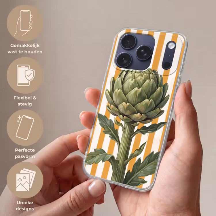 Telefoonhoesje Softcase - Artisjok - Modern - Groente — 4