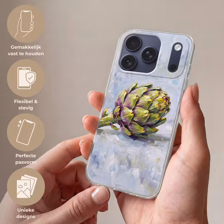 Telefoonhoesje Softcase - Eten - Artisjok - Modern — 4