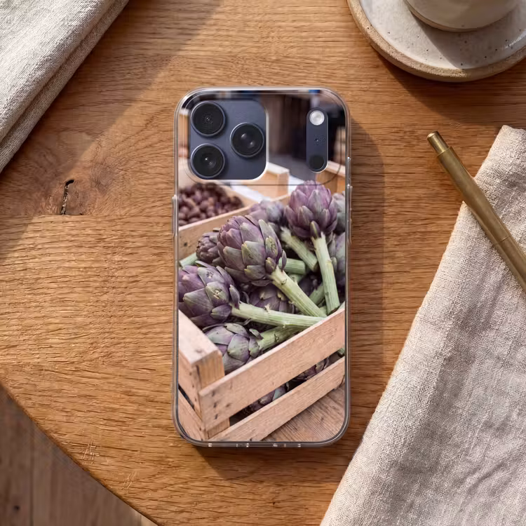Telefoonhoesje Softcase - Groenten - Markt - Vers — 2