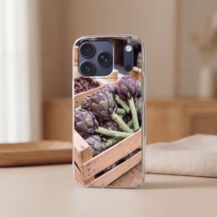 Telefoonhoesje Softcase - Groenten - Markt - Vers — 3