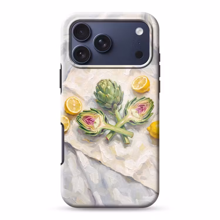 Telefoonhoesje Toughcase - Artisjok - Citroen - Eten — 1