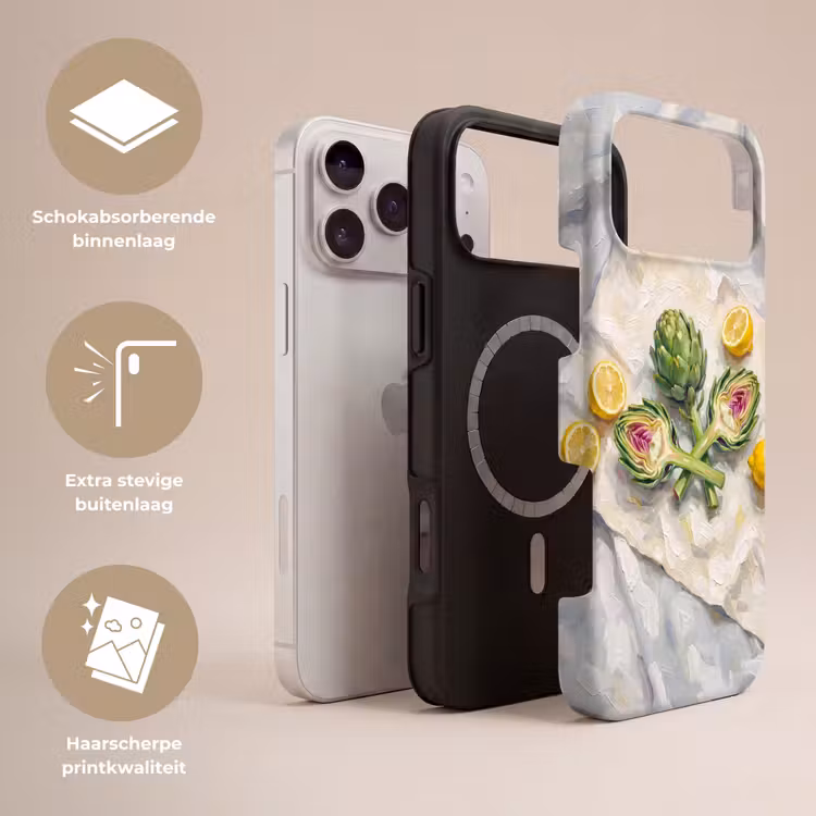 Telefoonhoesje Toughcase - Artisjok - Citroen - Eten — 3