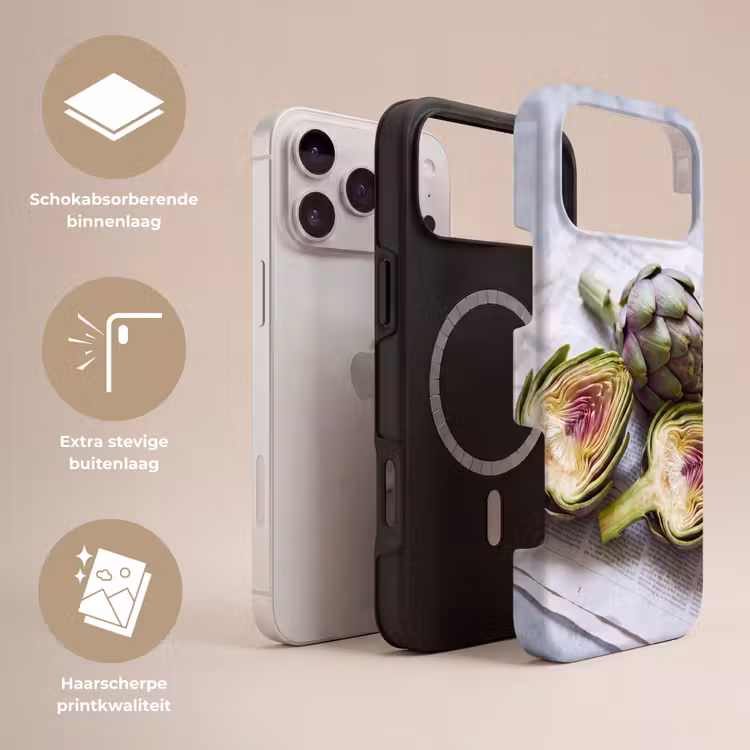 Telefoonhoesje Toughcase - Artisjok - Doorgesneden - Eten — 3