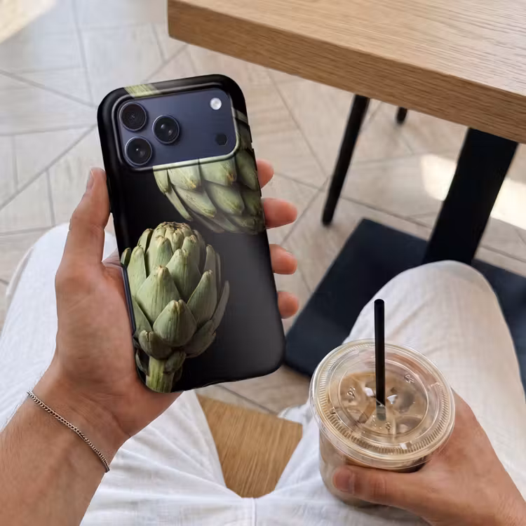 Telefoonhoesje Toughcase - Artisjok - Groen - Eten — 4
