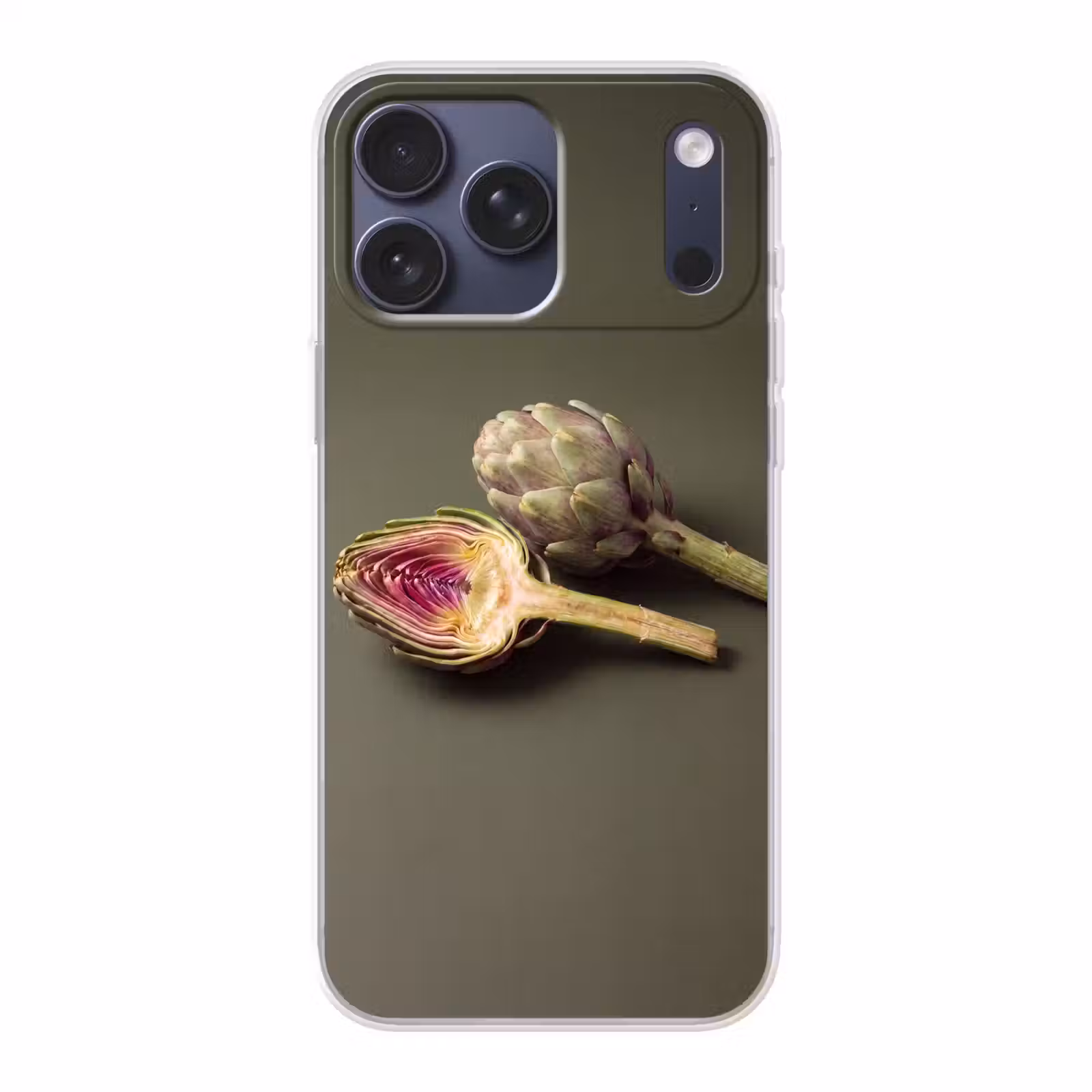 Telefoonhoesje Softcase - Artisjok - Paars - Voedsel — 1