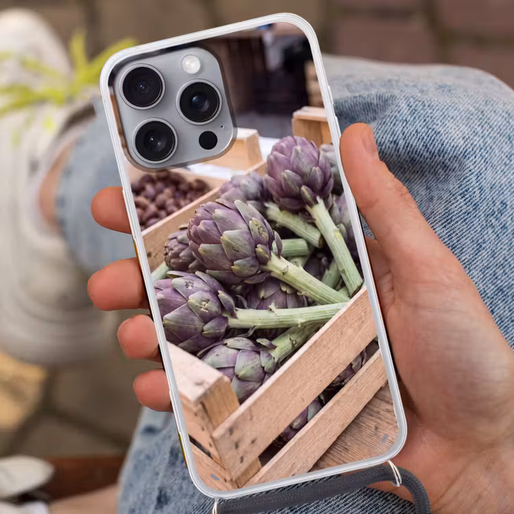 Telefoonhoesje met koord - Groenten - Markt - Vers — 2