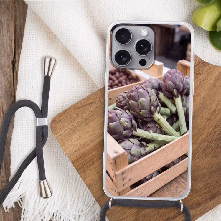 Telefoonhoesje met koord - Groenten - Markt - Vers — 3