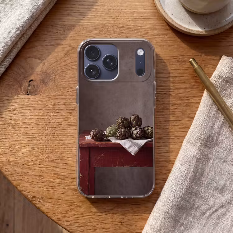Telefoonhoesje Softcase - Artisjok - Eten - Rustiek — 2