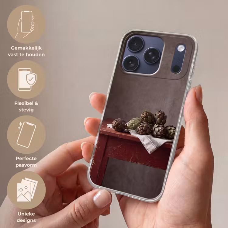 Telefoonhoesje Softcase - Artisjok - Eten - Rustiek — 4