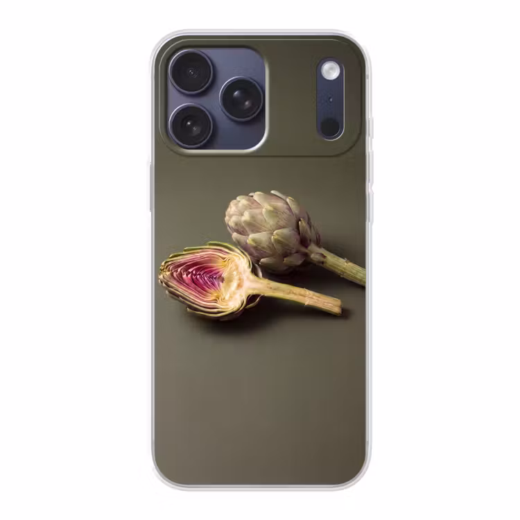 Telefoonhoesje Softcase - Artisjok - Paars - Voedsel — 1