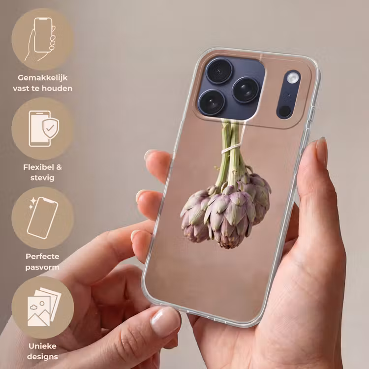 Telefoonhoesje Softcase - Artisjokken - Hangend - Groenten — 4