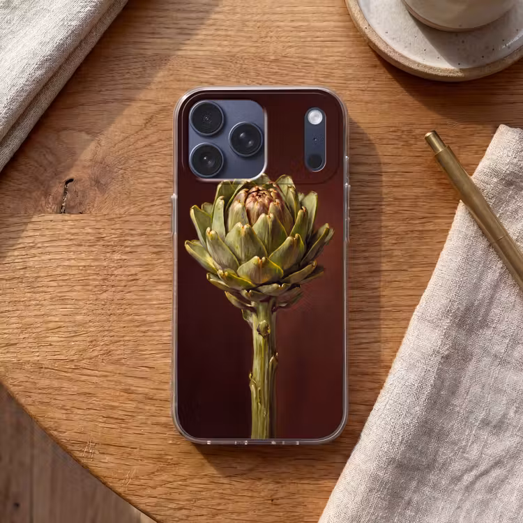 Telefoonhoesje Softcase - Groente - Artisjok - Groen — 2