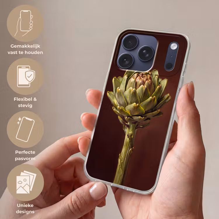 Telefoonhoesje Softcase - Groente - Artisjok - Groen — 4