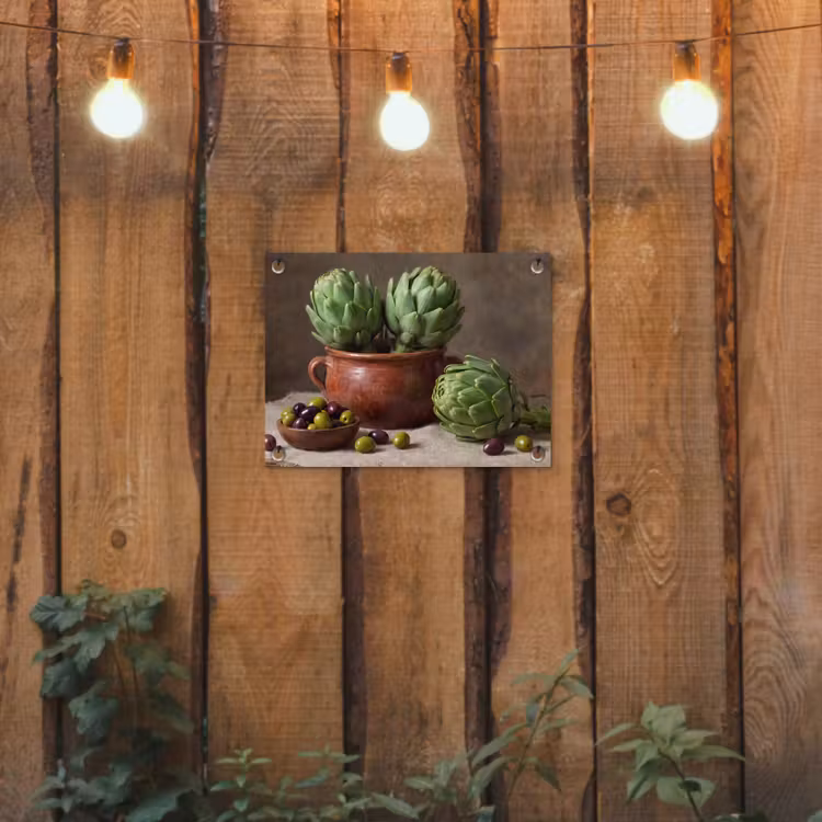 Tuinposter - Artisjokken - Olijven - Eten — 2