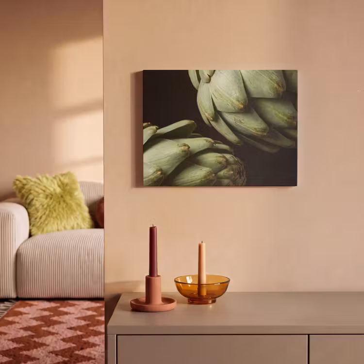 Akoestisch schilderij - Artisjok - Groen - Eten — 2
