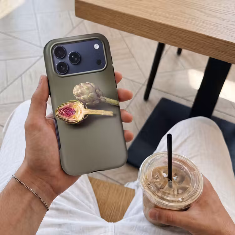 Telefoonhoesje Toughcase - Artisjok - Paars - Voedsel — 4