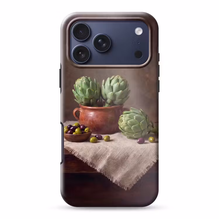 Telefoonhoesje Toughcase - Artisjokken - Olijven - Eten — 1