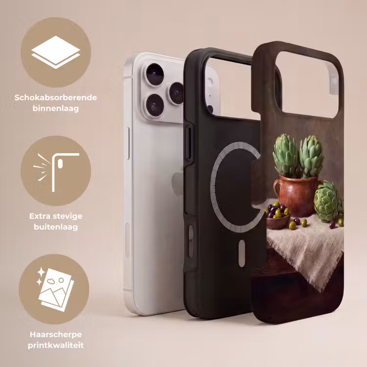 Telefoonhoesje Toughcase - Artisjokken - Olijven - Eten — 3