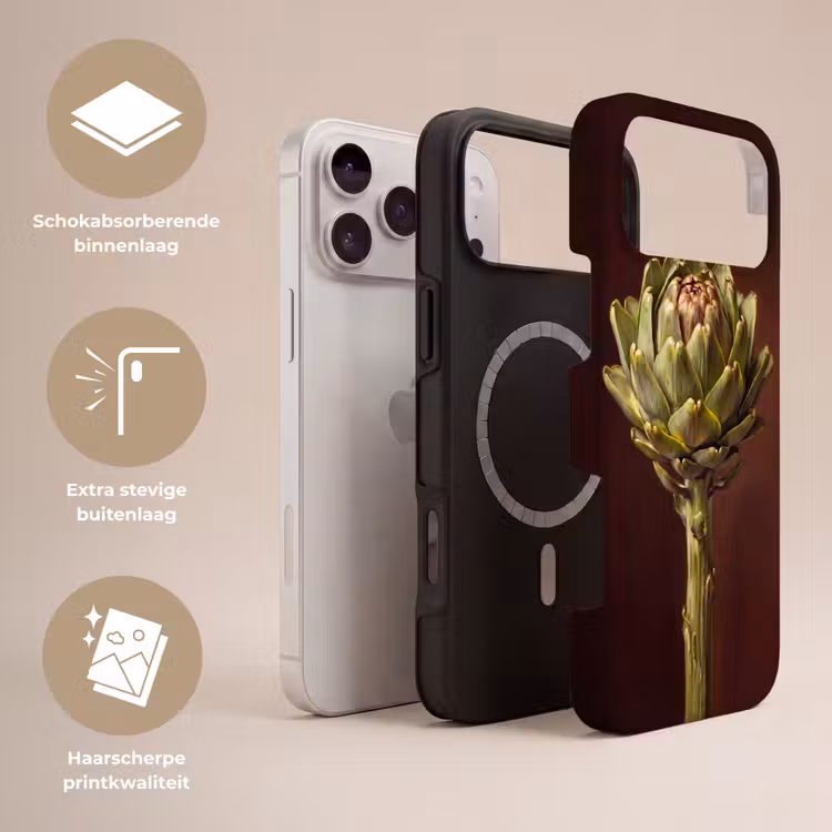 Telefoonhoesje Toughcase - Groente - Artisjok - Groen — 3