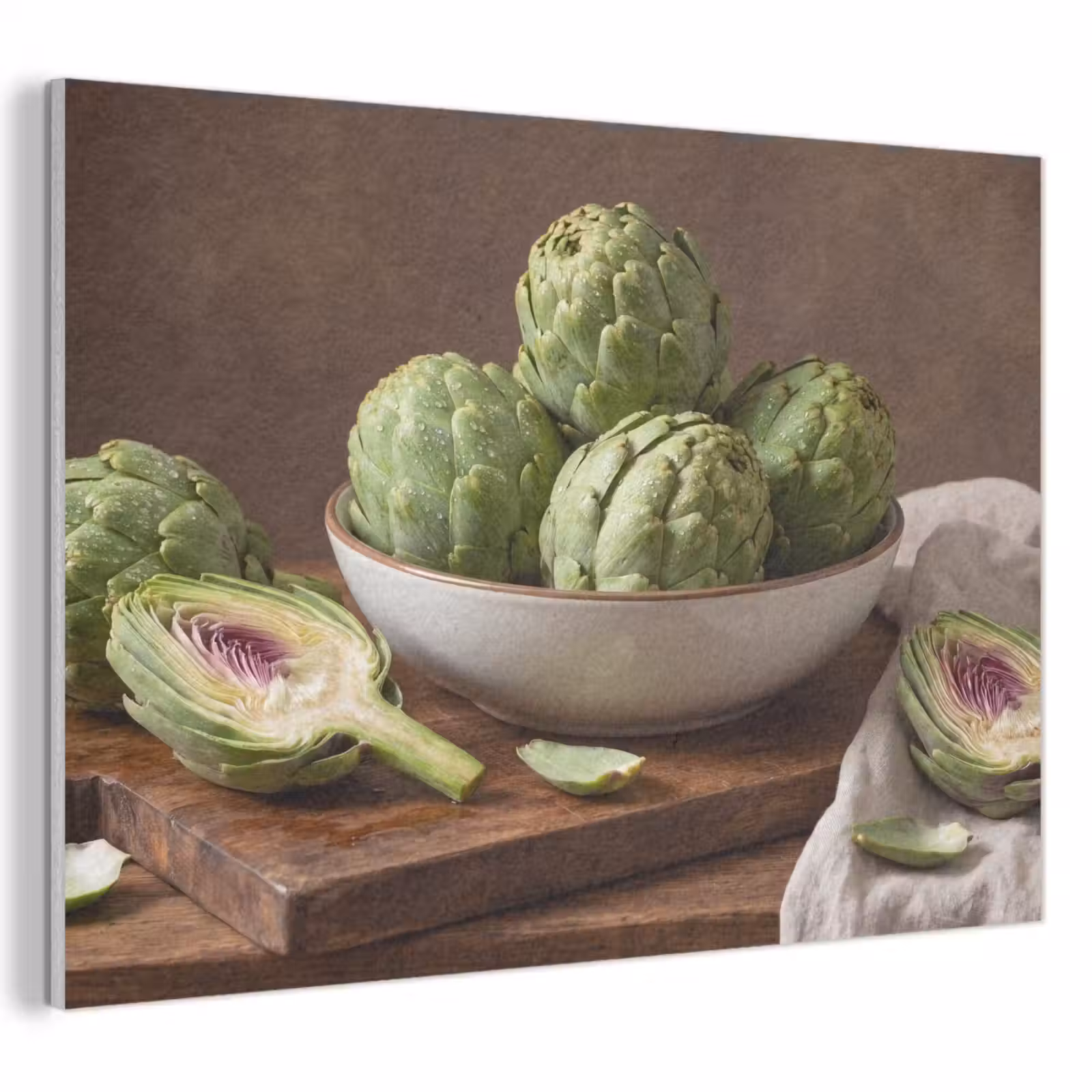 Akoestisch schilderij - Groenten - Artisjok - Keuken — 1
