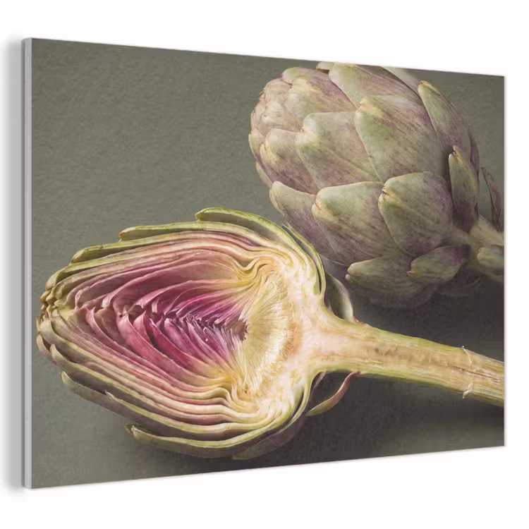 Akoestisch schilderij - Artisjok - Paars - Voedsel — 1
