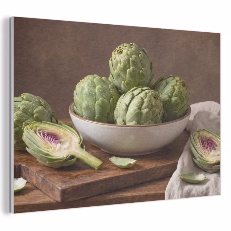 Akoestisch schilderij - Groenten - Artisjok - Keuken — 1