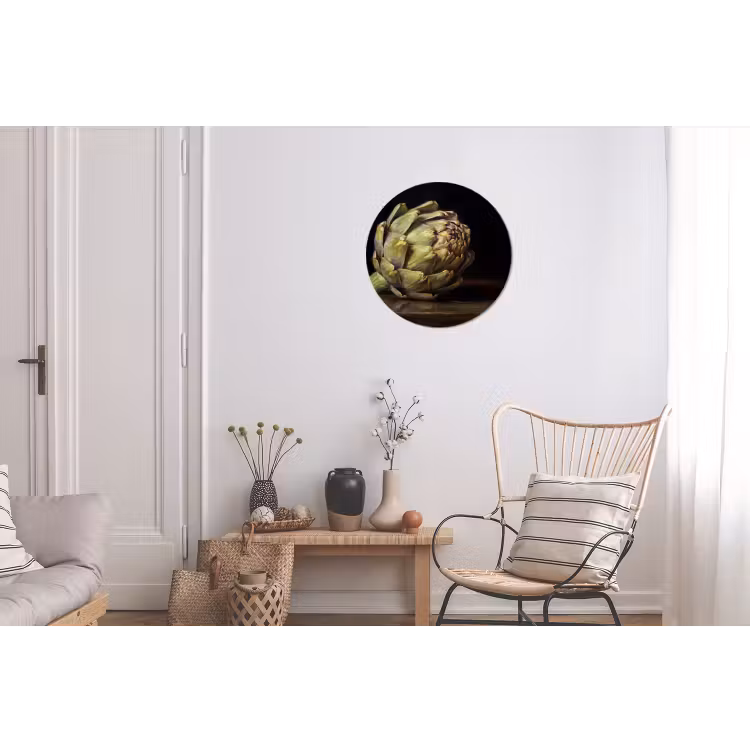 Wandcirkel - Aluminium - Artichok - Eten - Klassiek — 2