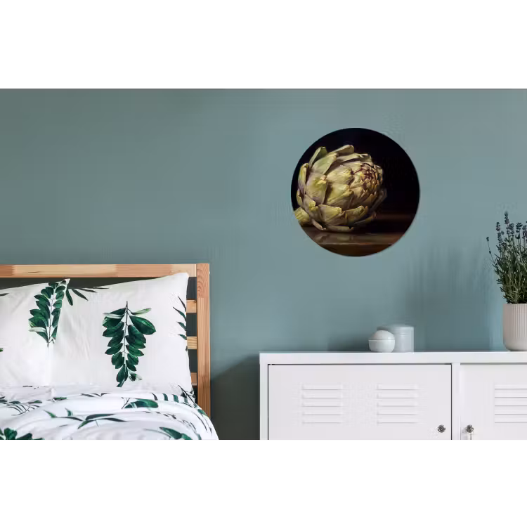 Wandcirkel - Aluminium - Artichok - Eten - Klassiek — 4