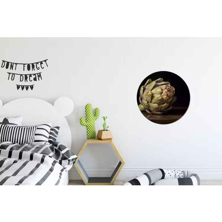 Wandcirkel - Aluminium - Artichok - Eten - Klassiek — 5