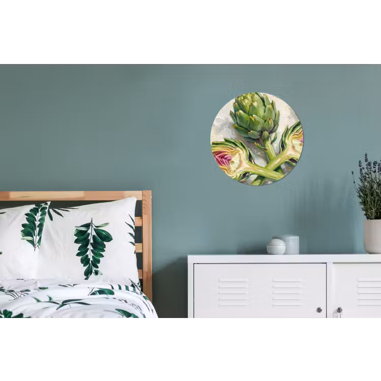 Wandcirkel - Aluminium - Artisjok - Citroen - Eten — 4