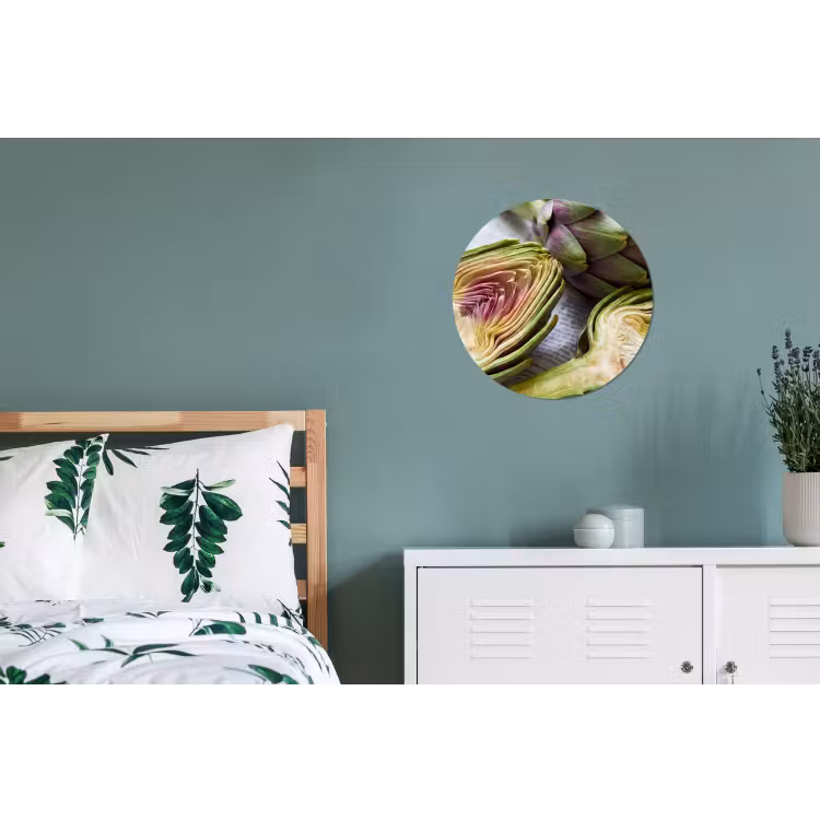 Wandcirkel - Aluminium - Artisjok - Doorgesneden - Eten — 4