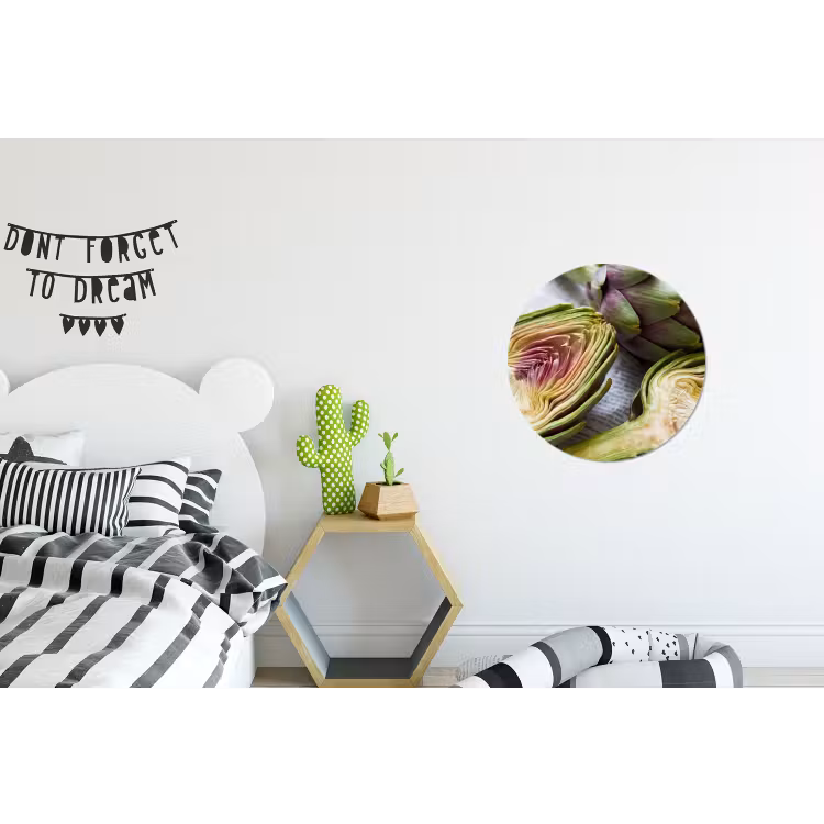 Wandcirkel - Aluminium - Artisjok - Doorgesneden - Eten — 5