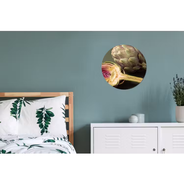 Wandcirkel - Aluminium - Artisjok - Paars - Voedsel — 4