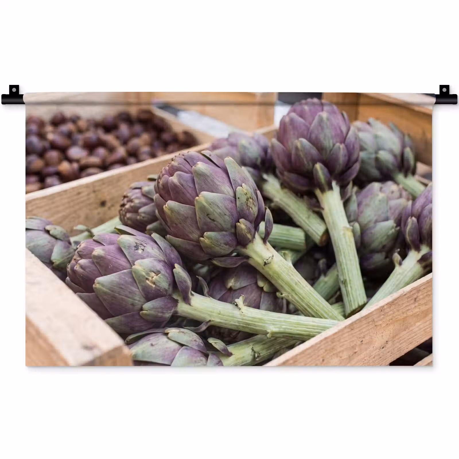 Wandkleed - Groenten - Markt - Vers — 1