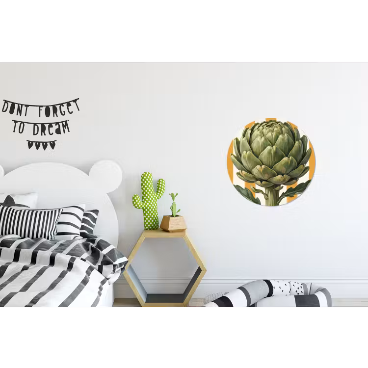 Wandcirkel - Aluminium - Artisjok - Modern - Groente — 5