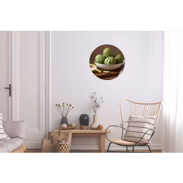 Wandcirkel - Aluminium - Groenten - Artisjok - Keuken — 2