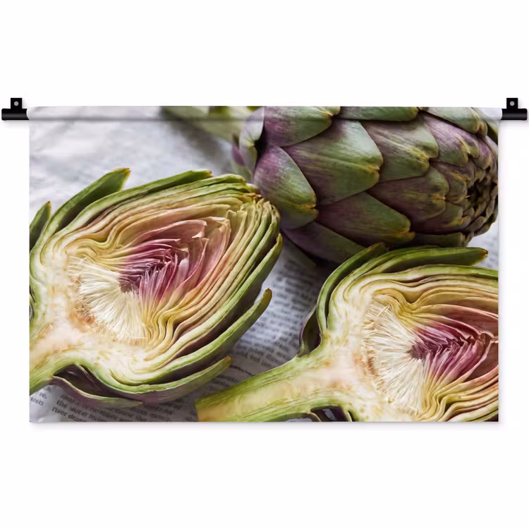 Wandkleed - Artisjok - Doorgesneden - Eten — 1