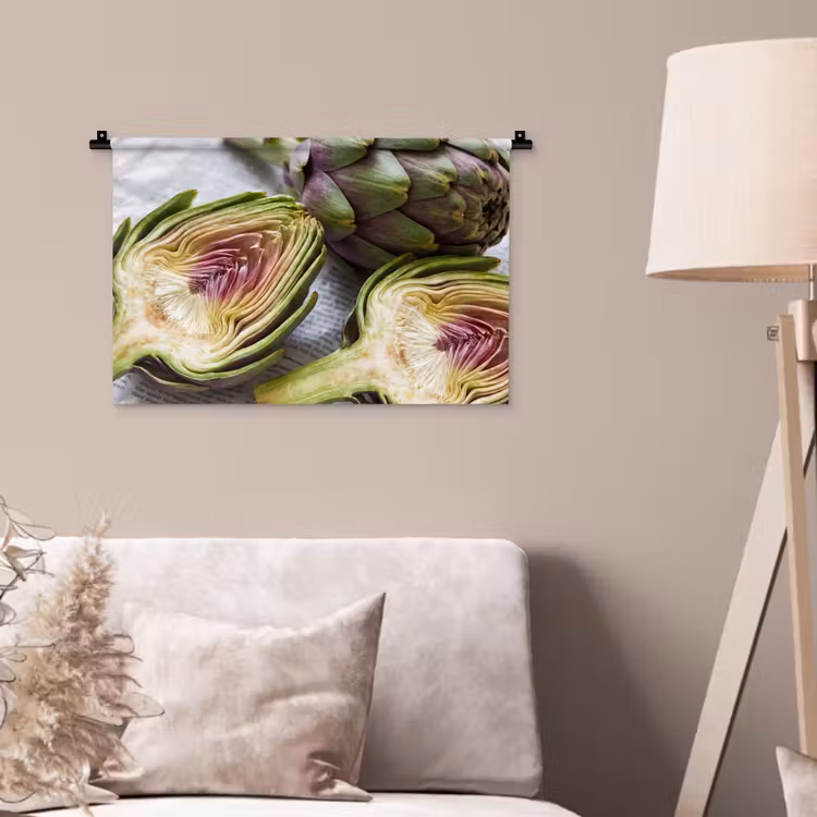 Wandkleed - Artisjok - Doorgesneden - Eten — 2