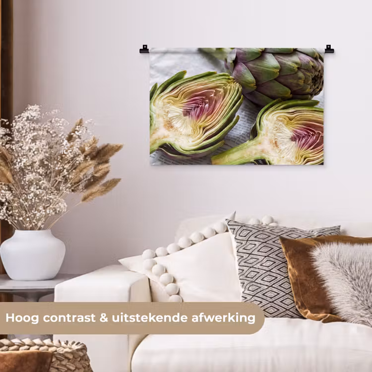 Wandkleed - Artisjok - Doorgesneden - Eten — 4