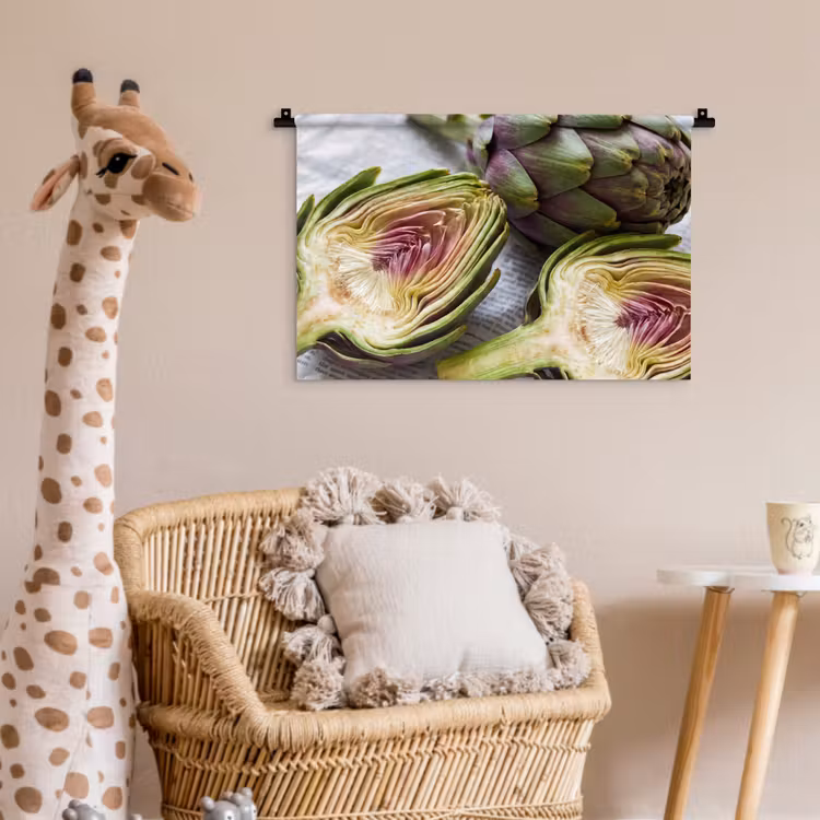 Wandkleed - Artisjok - Doorgesneden - Eten — 5